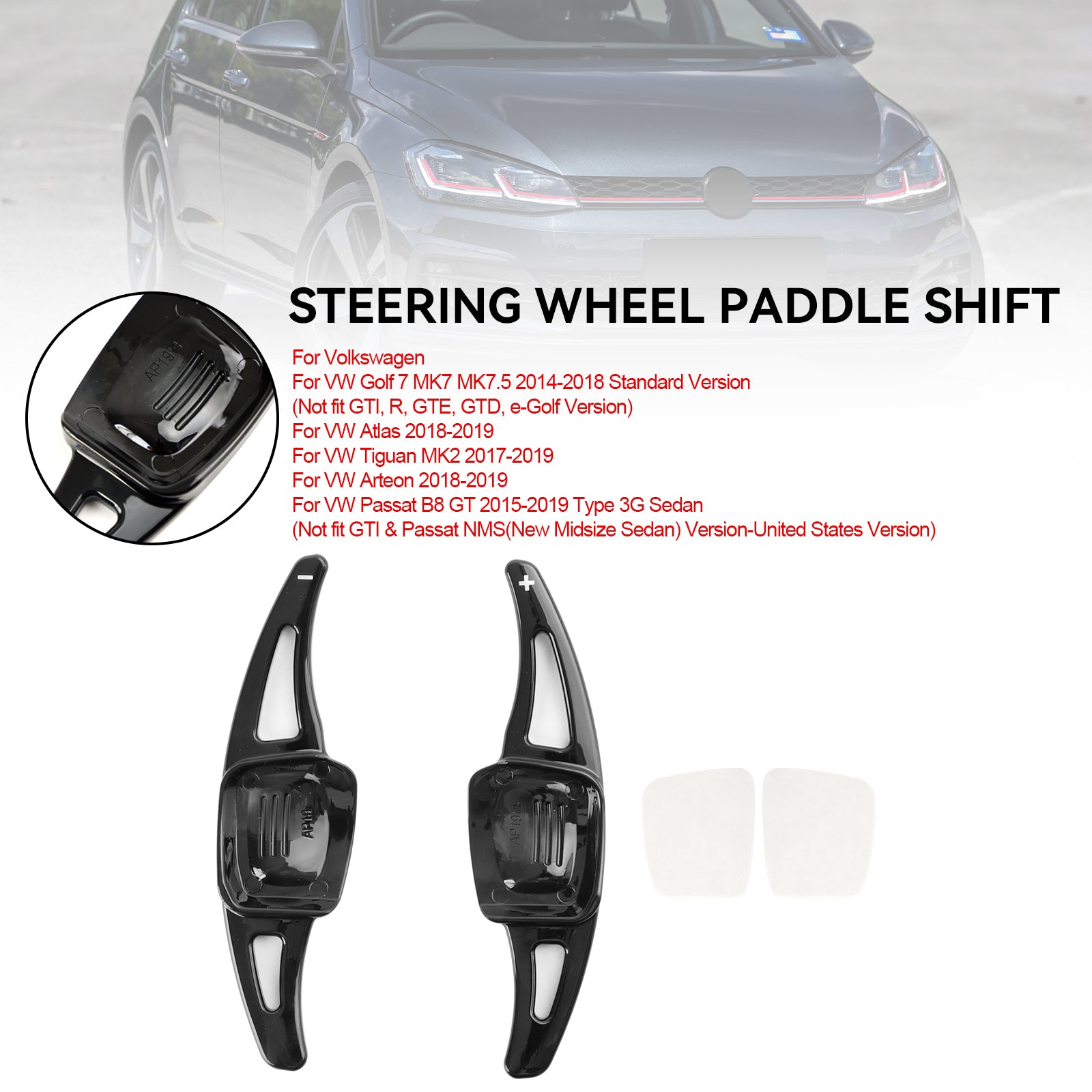 Steering Wheel Shift Paddle Shifter Extended Pour VW Golf 7 Variant Golf 8