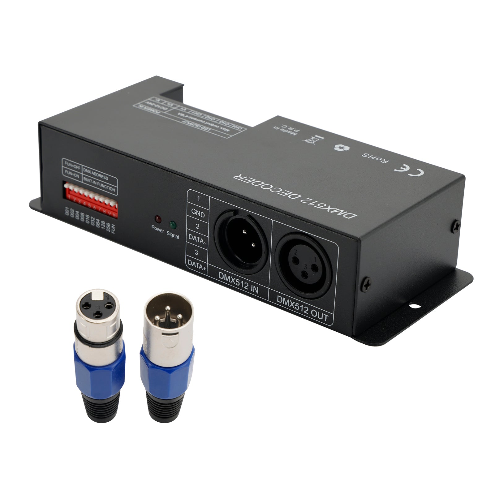 DMX 512 dekoder na 4 kanale RGBW PWM, pogonski gonilnik, krmilnik LED lahkega pasu