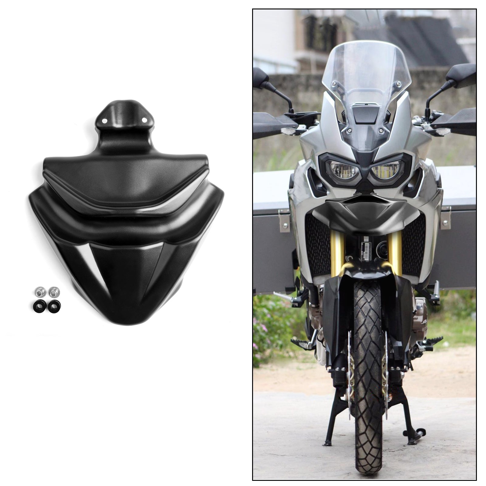 Extensión de pico de guardabarros delantero elevado sin barra para Honda CRF1000L Africa Twin 2016-2019