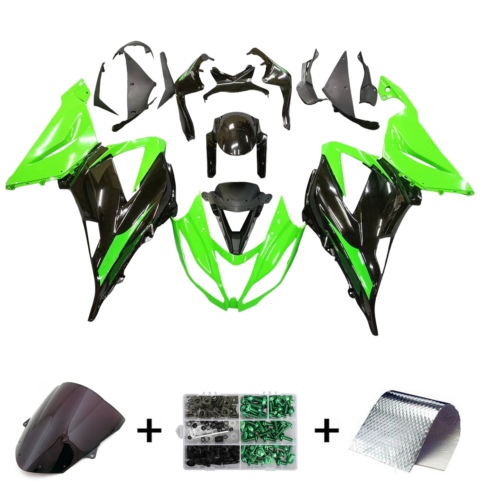 Injection carénage kit carrosserie plastique ABS fit pour Kawasaki ZX6R 636 2013-2018