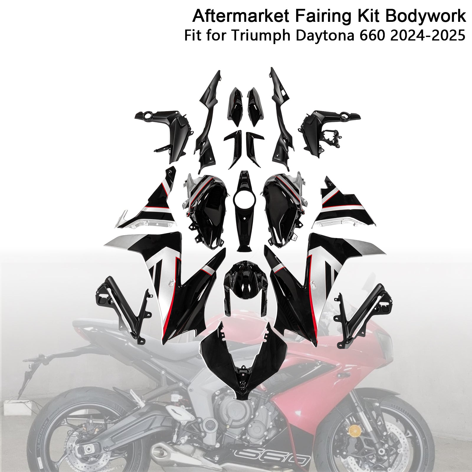Kit de carénage de carrosserie par injection pour Daytona 660 2024-2025