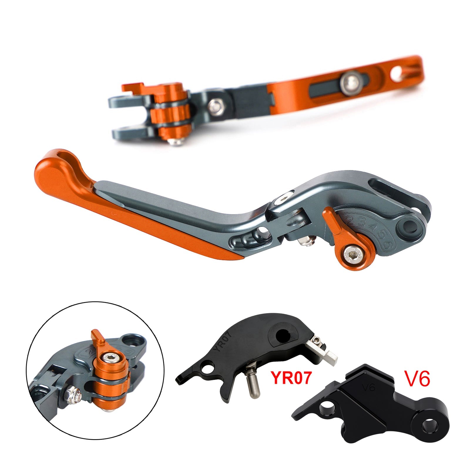 Levier de frein et d'embrayage réglable compatible avec YAMAHA XSR900 XSR900GP MT-09 2024-2025