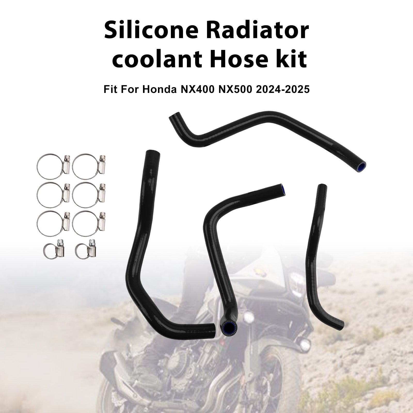 Durite de refroidissement en silicone pour radiateur Honda CB500 Hornet 2024-2025