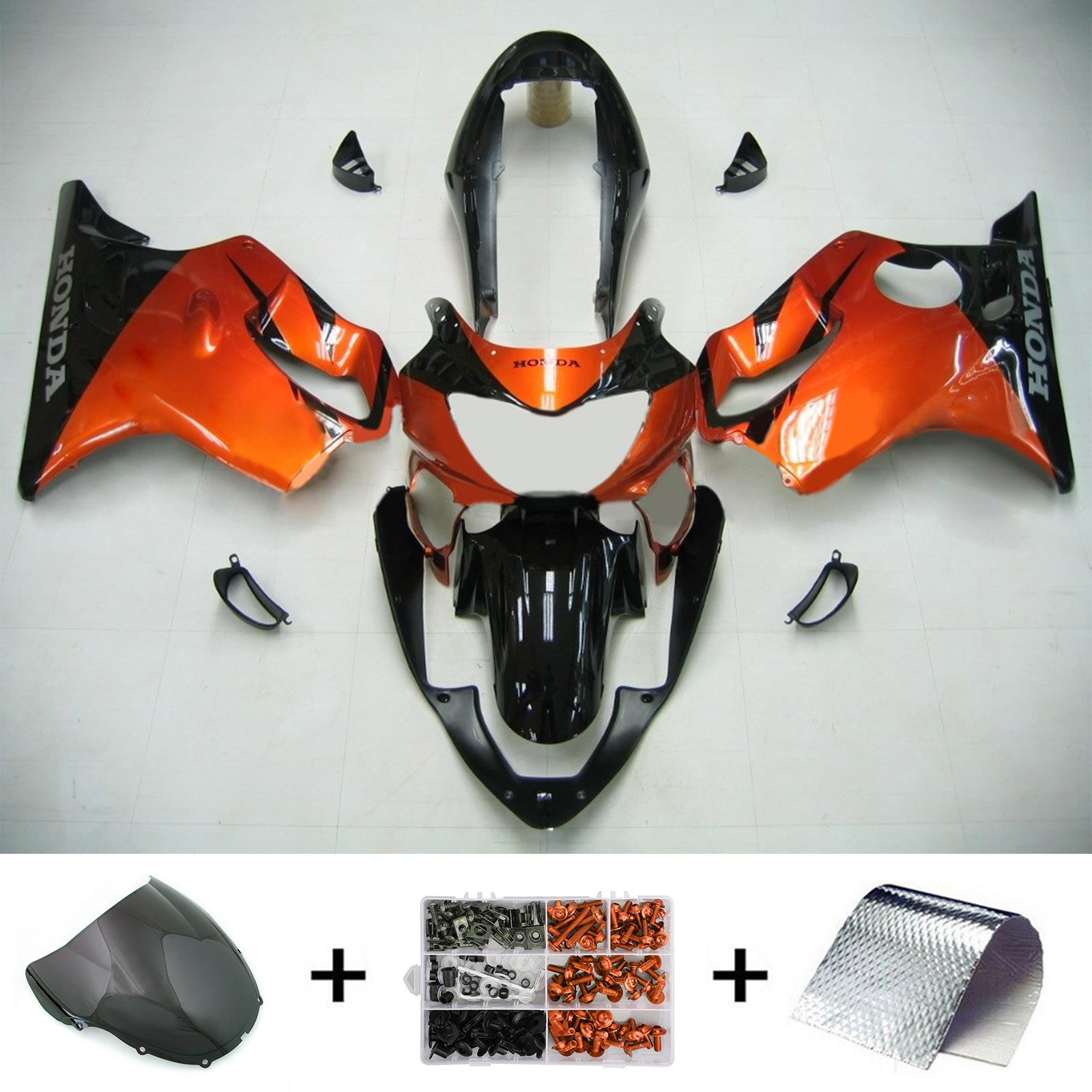 1999-2000 Honda CBR600F4 Kit de carénage injection de carrosserie en plastique Abs