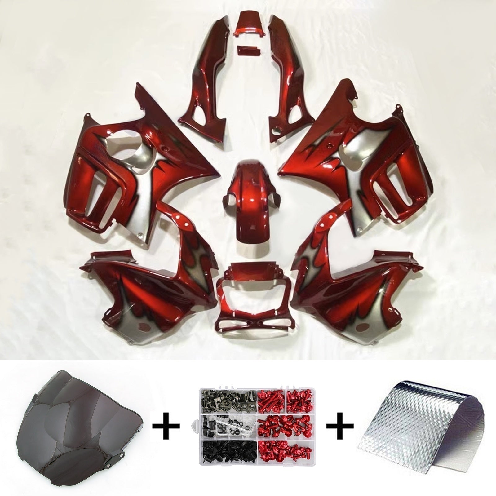 Kit de carénage injecté en plastique ABS pour Honda CBR600 F3 1997-1998