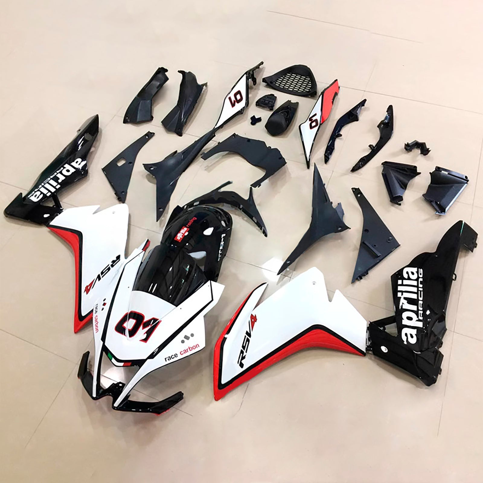 Kit de carénage d'injection Aprilia RSV4 1000 2009-2015 Carrosserie Plastique ABS