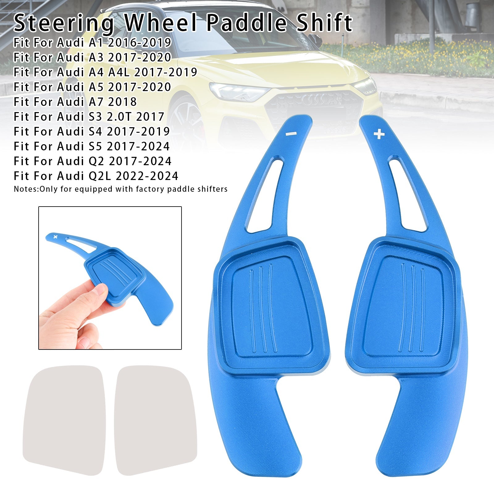 Extension de palettes de changement de vitesse au volant pour Audi Q3 Q5 Q7 S3 S4