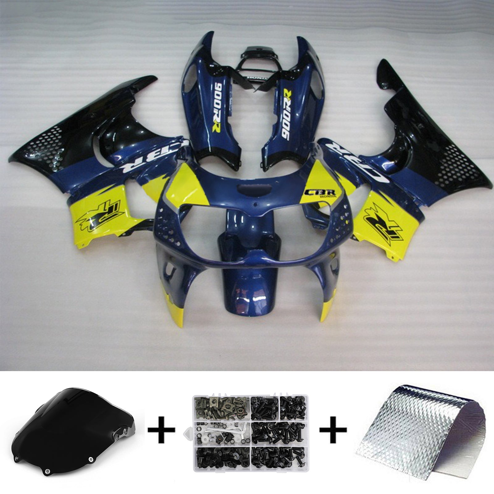 1994-1995 Honda CBR900RR 893 Kit de carenado de inyección de carrocería de plástico Abs