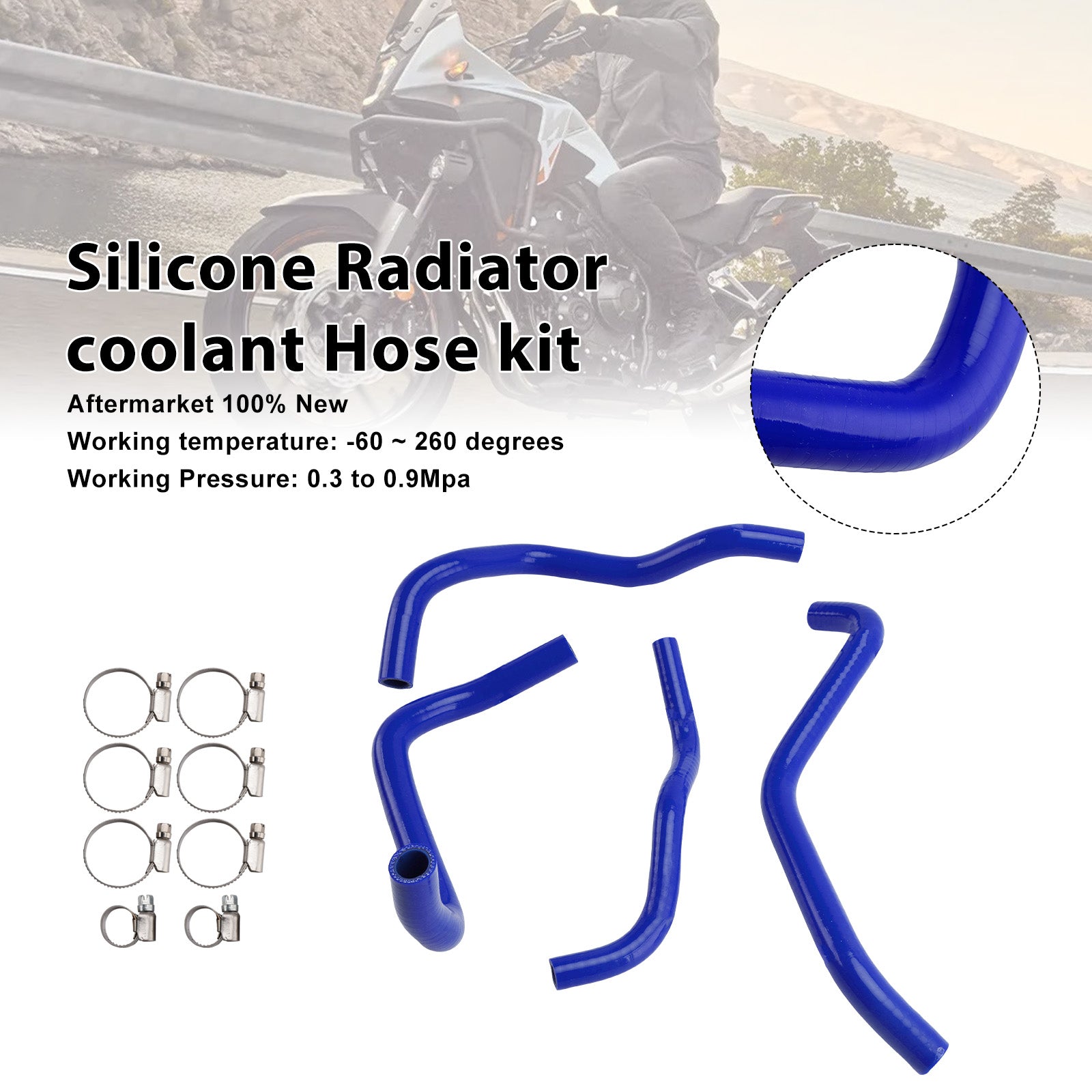 Durite de refroidissement en silicone pour radiateur Honda CB500F/X/R (2013-2024)