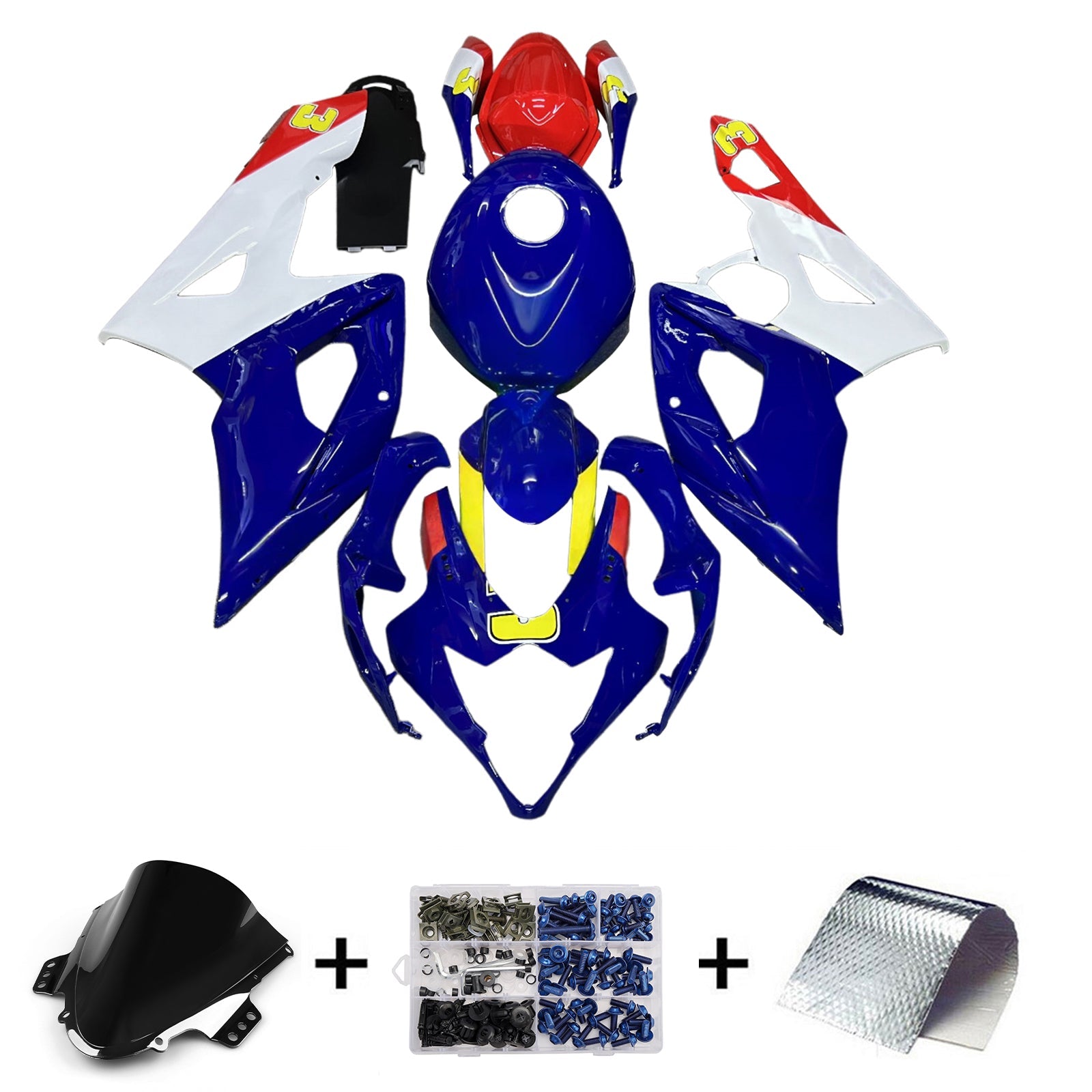 Injectie kuipkit, ABS Plastic carrosserie voor Suzuki GSXR1000 2005-2006 K5