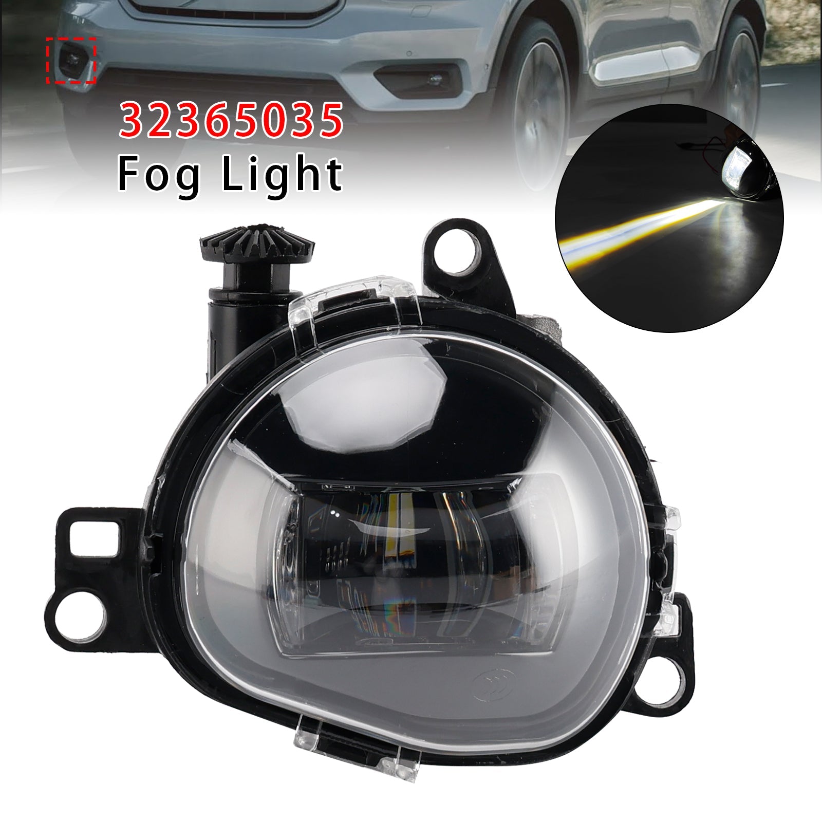 Luz antiniebla delantera derecha para Volvo C40 S90 V90 XC40 2017-2024 32365035
