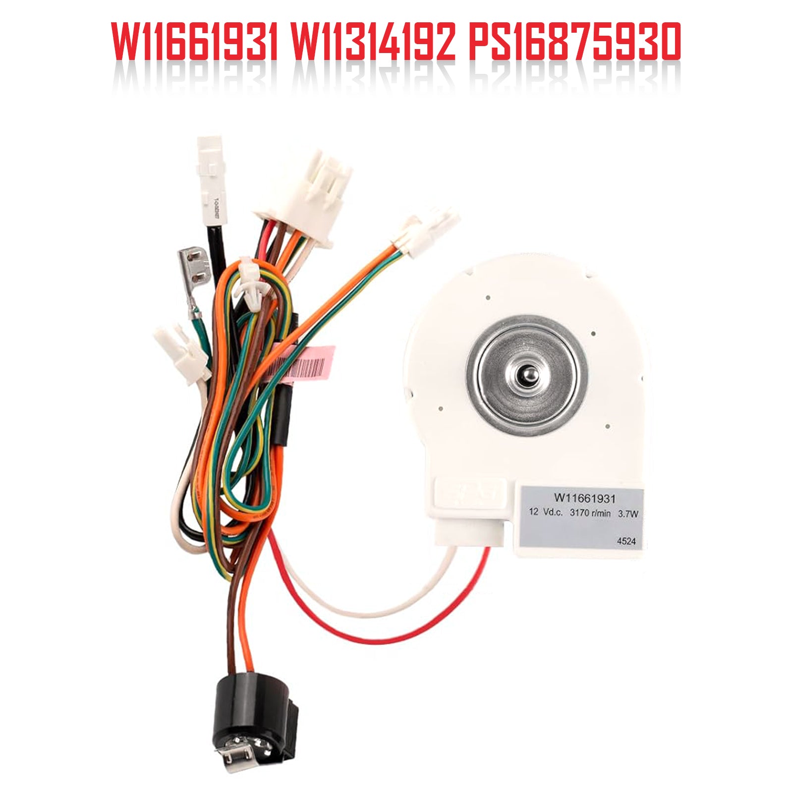 Maytag koelkastverdamperventilatormotor PS16875930 W11661931  W11314192