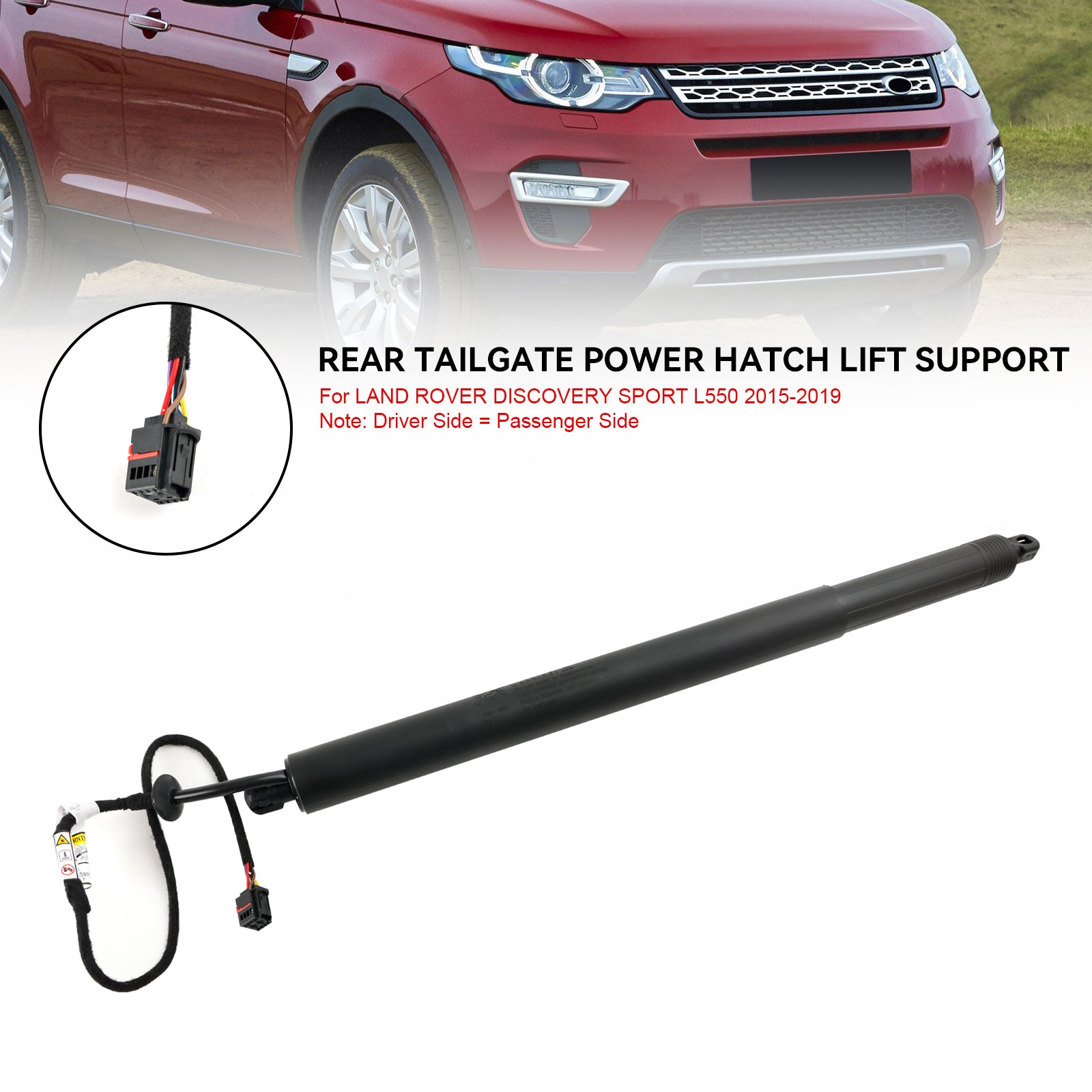 Takaluukun kaasujousituki LR075419 Land Rover Discovery Sport L550 LC