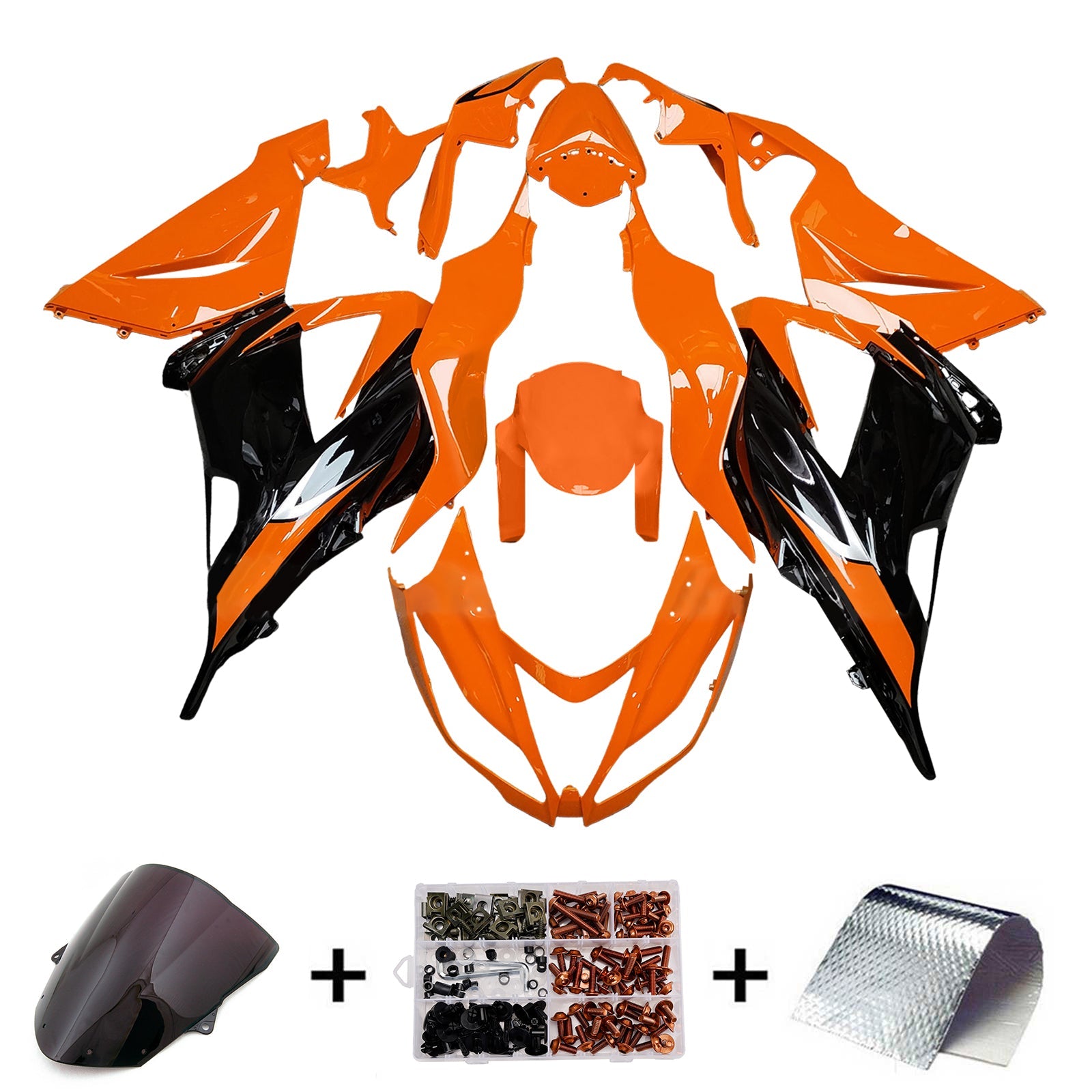 Kit de carénage par injection, carrosserie en plastique ABS pour Kawasaki ZX6R 636 2013-2018