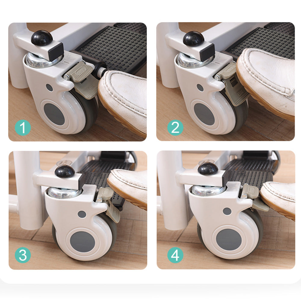Fauteuil roulant à levage transféré pour patient âgé avec siège divisé à 180°