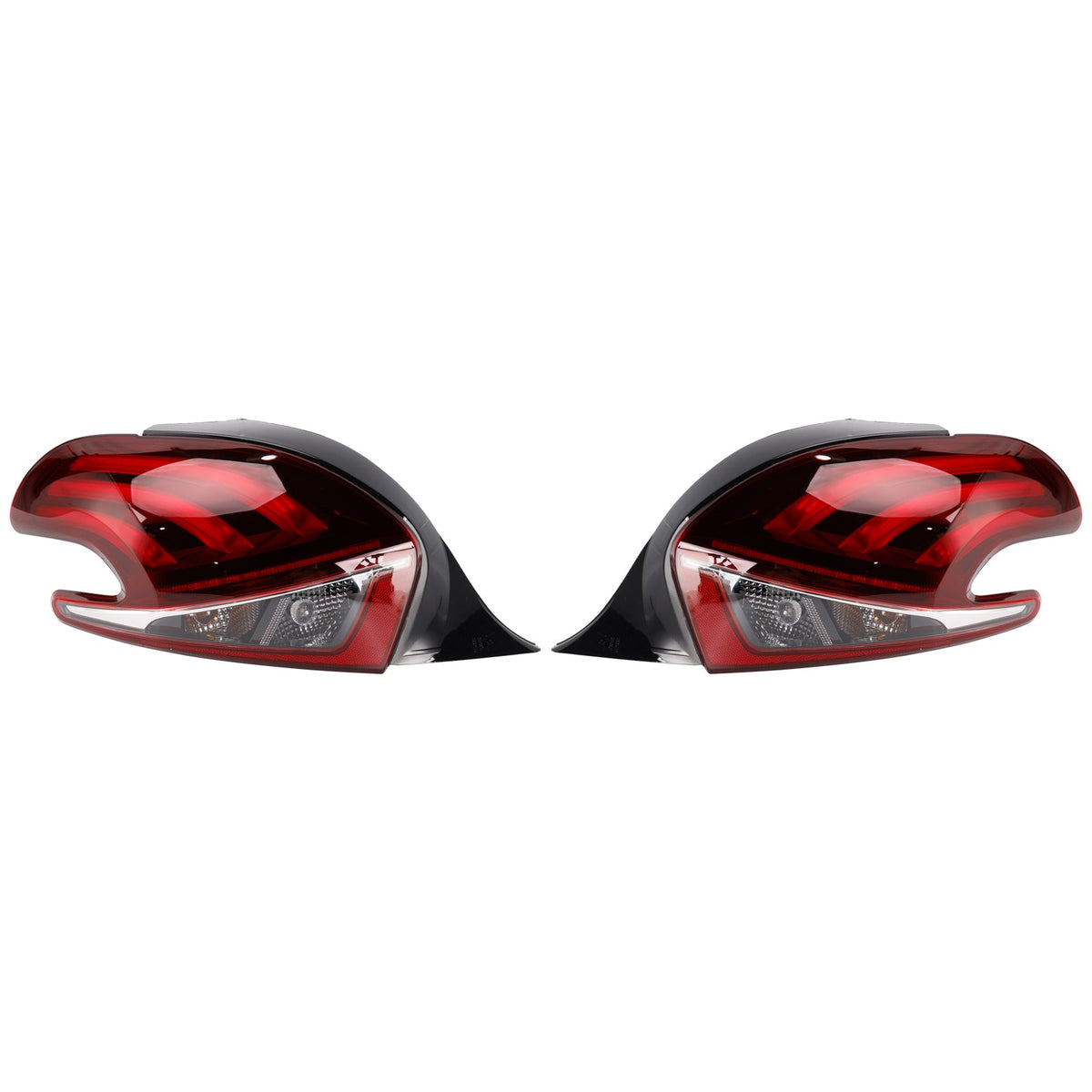 Feux arrière à LED gauche et droit pour Peugeot 208 (modèles restylés, 2015-2019)