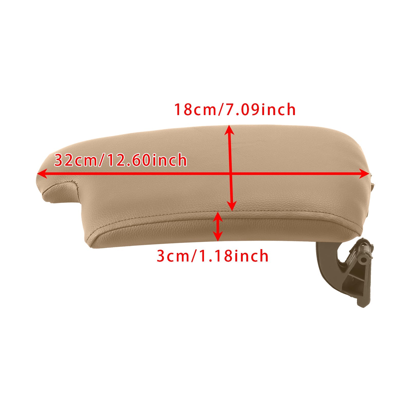 Cubierta de consola de la consola Powerbag de cuero beige para BMW E90 E91 E92 E93 51169134486