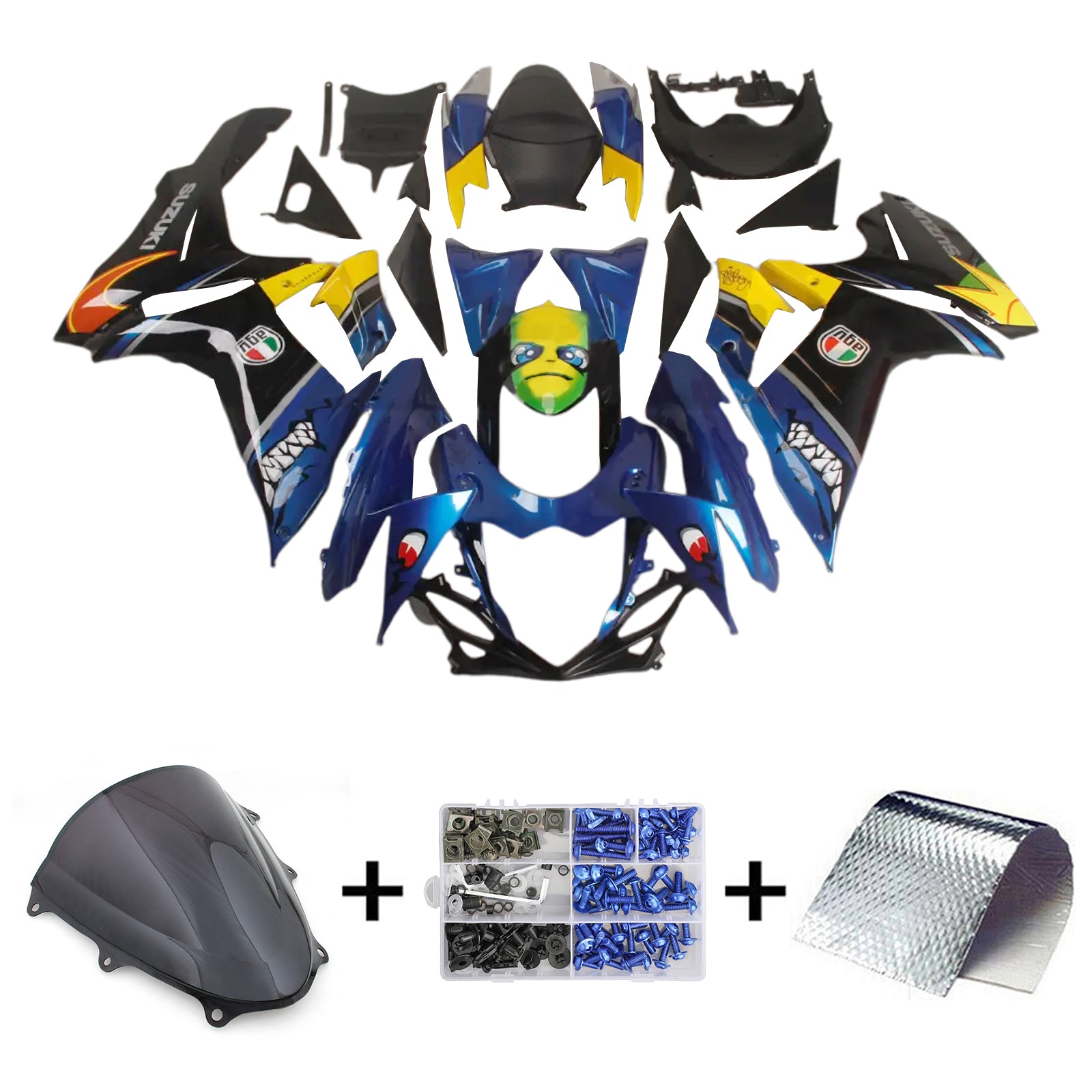 2011-2025 Suzuki GSXR 600/750 K11 Kit de carénage injection Amotopart Bodywork Plastic