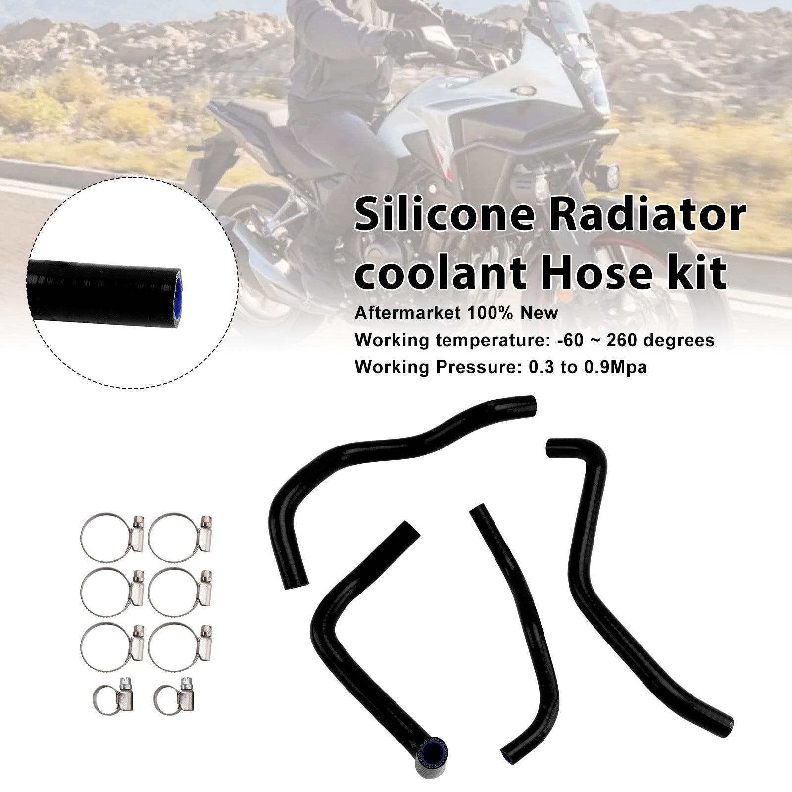 Durite de refroidissement en silicone pour radiateur Honda CB500F/X/R (2013-2024)