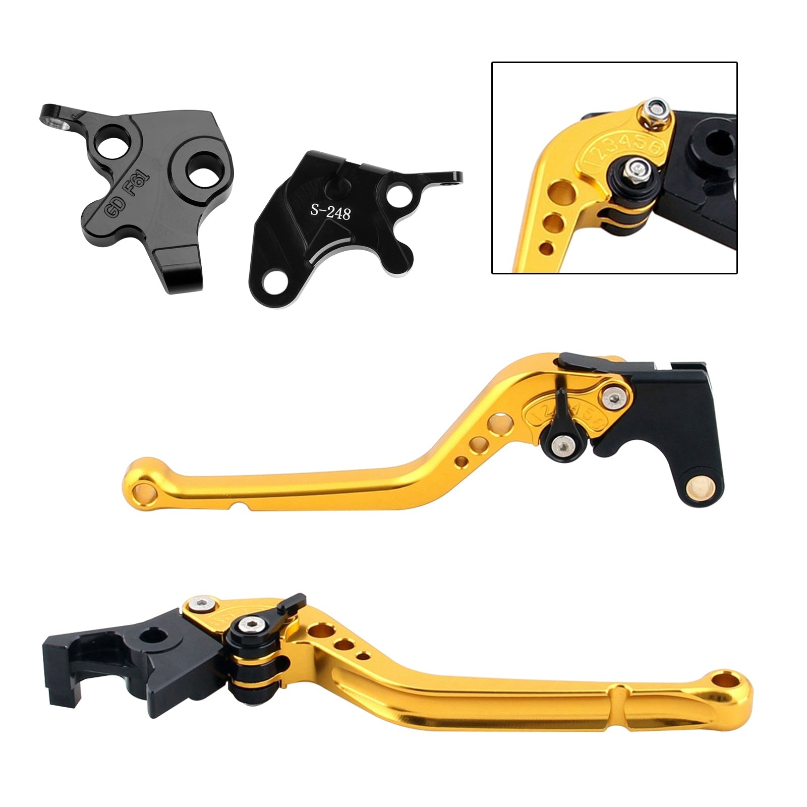 Dolga ročica zavore in sklopke za Yamaha YZF R125 2008-2011