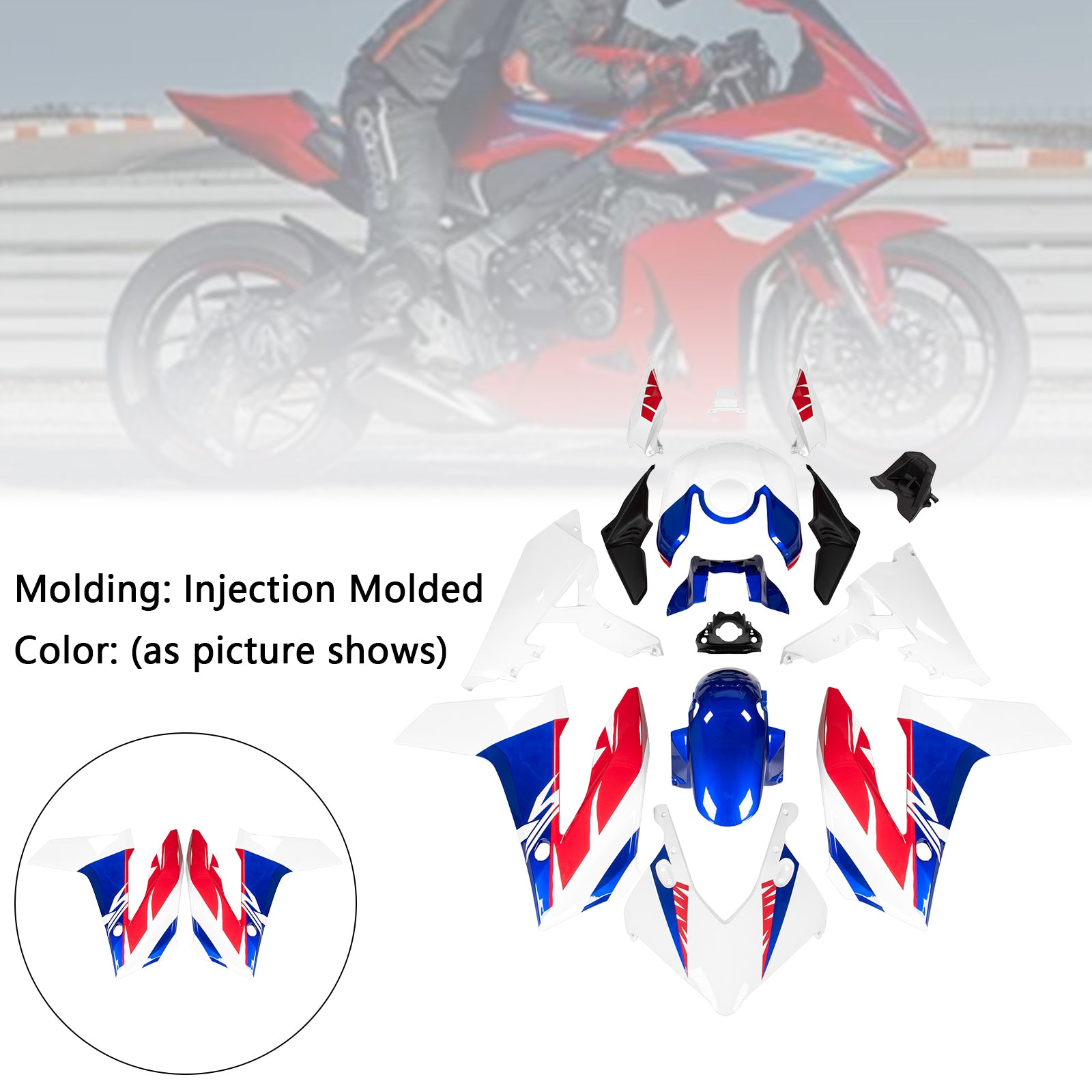 Kit de carénage en plastique ABS pour Honda CBR650R 2024-2025