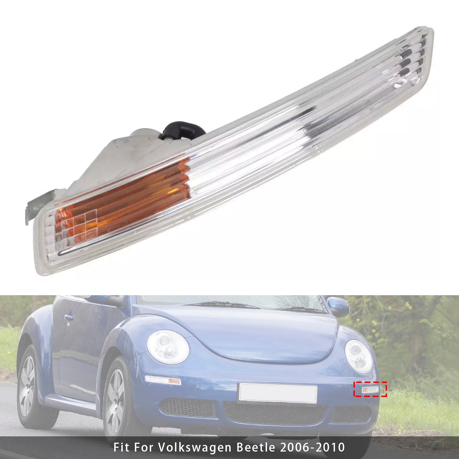 Lewa miga dla Volkswagen Beetle przednie zderzak 2006-2010 1 kawałek 1C0953041R