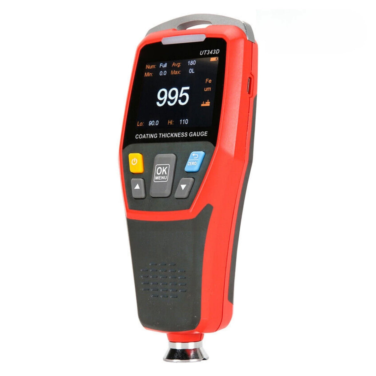 UT343D Digitale laagdiktemeter, meetbereik: 0-1250 µm