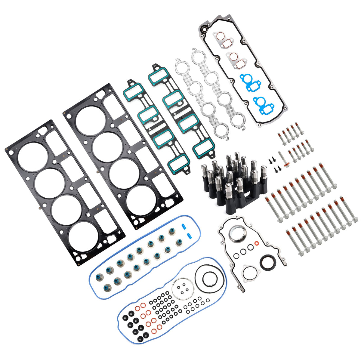 Kit de pernos y juntas de cabeza elevadora de válvula no AFM para Chevy Sierra 6.0L 6.2L V8 2007-16