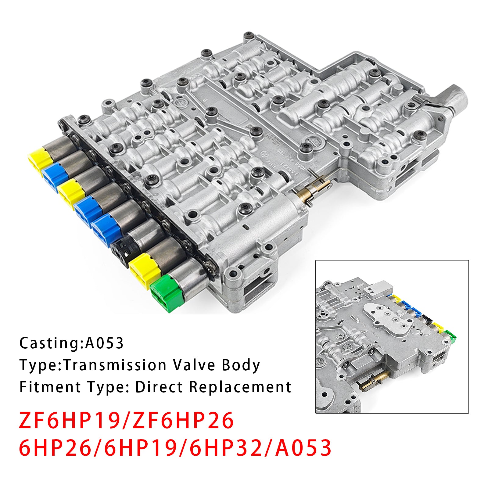 ZF6HP19 ZF6HP26 6HP26 6HP19 6HP32 A053 Telo za prenosni ventil 9 Solénoidi