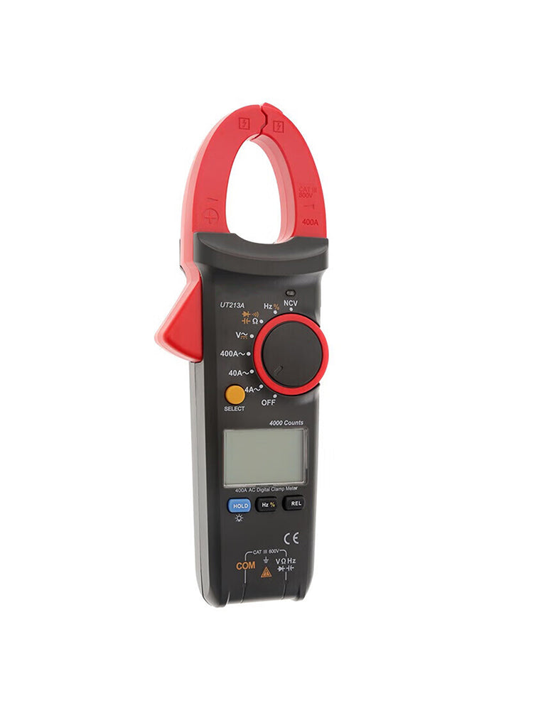 Pince ampèremétrique UT213A 400 A TRMS pour testeur de courant, tension, résistance et capacité AC/DC