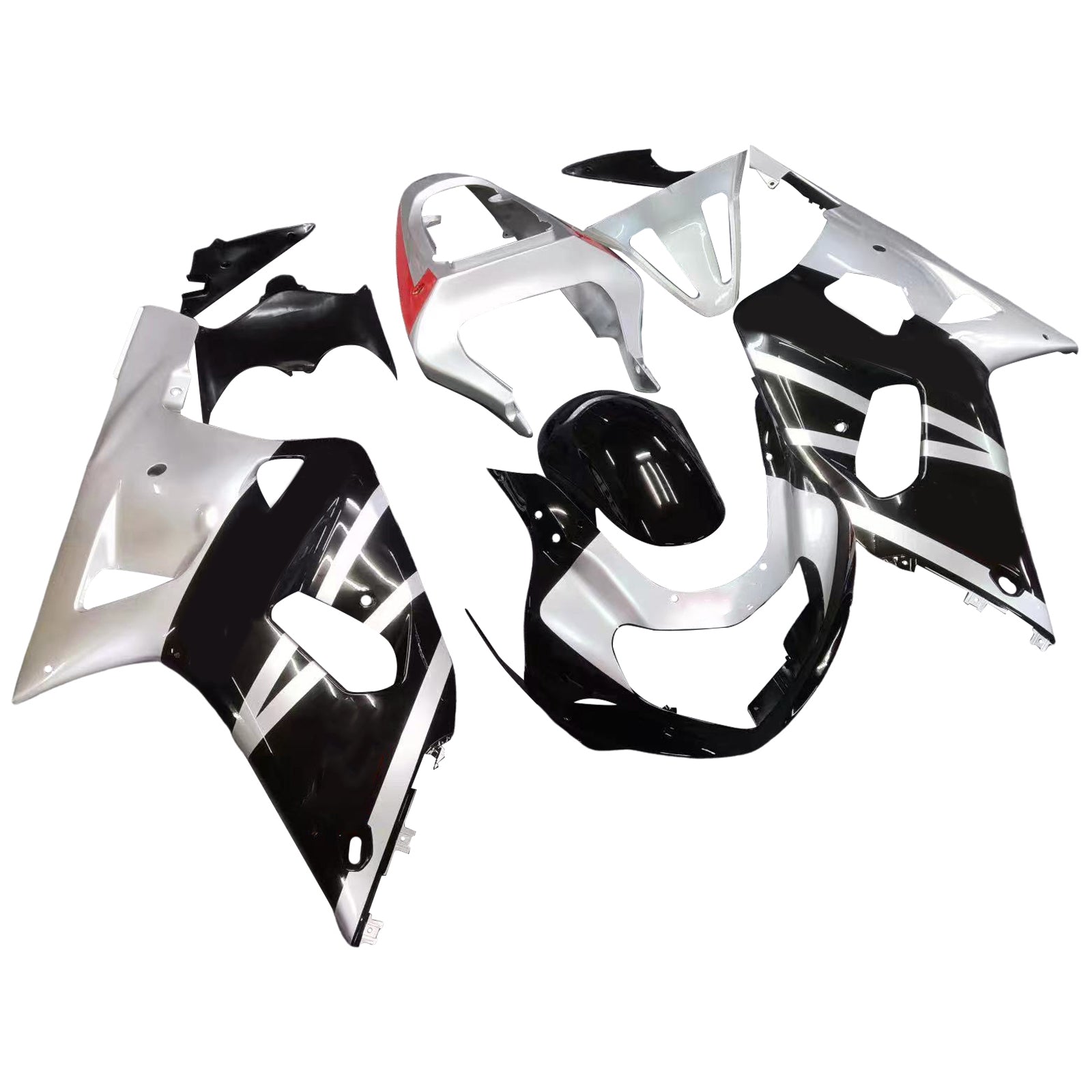 Kit de carénage par injection, carrosserie en plastique ABS, compatible avec Suzuki GSXR600 2001-2003