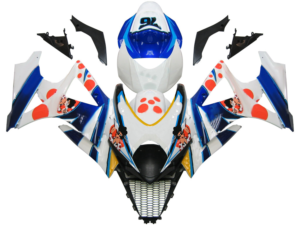 Kit de carénage par injection, carrosserie en plastique ABS, compatible avec Suzuki GSXR1000 2007-2008
