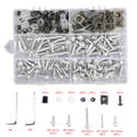 Kit 177 Boulons Et Vis De Carénage Pour Suzuki RG125, RG150, RGV250, GSX1250FA - Argent - Écrous Pare-Brise Inclus - 10
