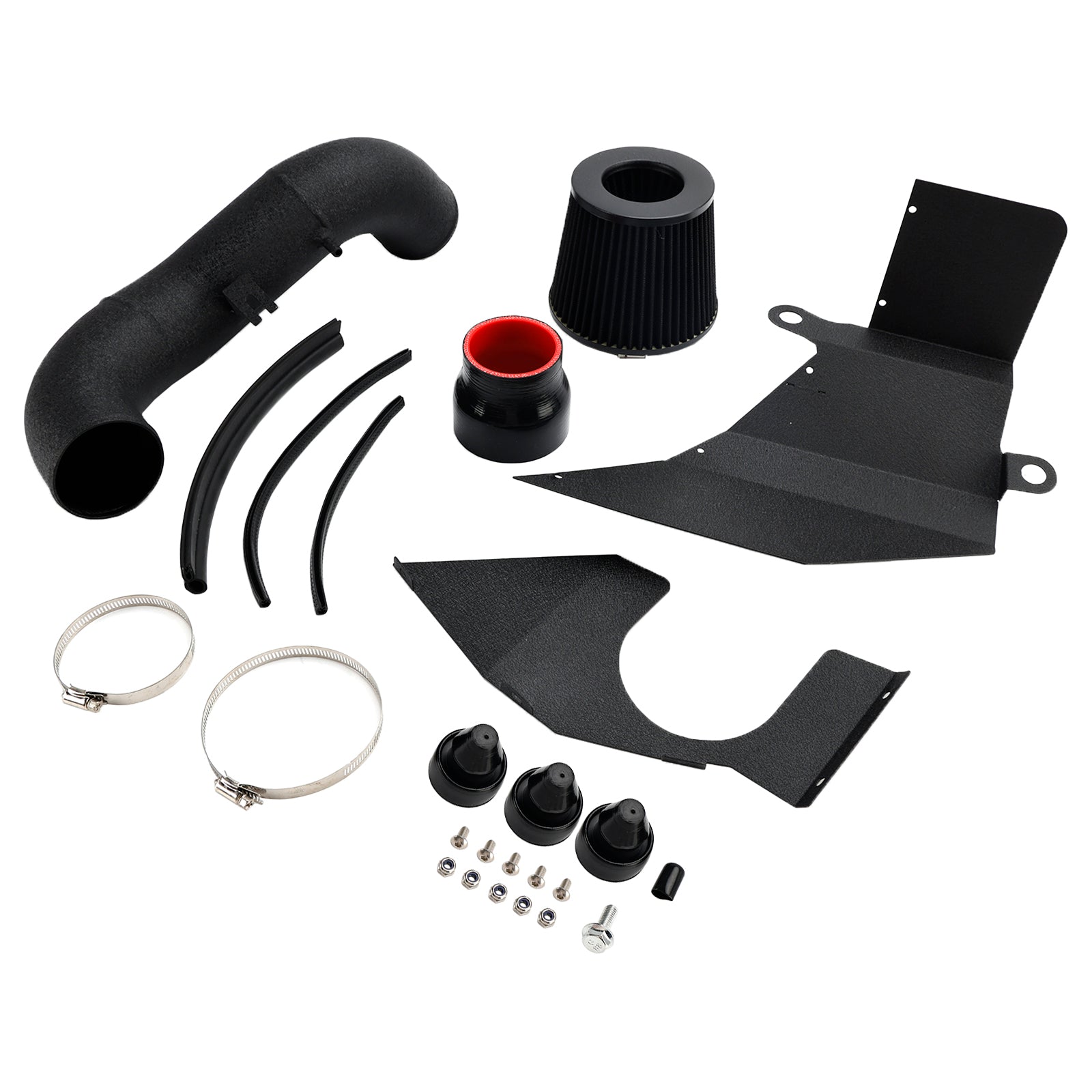 Kit di aspirazione aria fredda con protezione dal calore per VW Golf GTi R 1.8T e 2.0T (2015-2020).