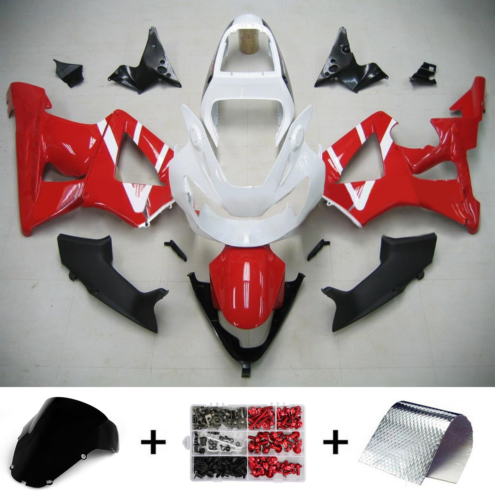 2000-2001 Honda CBR929RR Kit de carénage d'injection Bodywork Abs en plastique