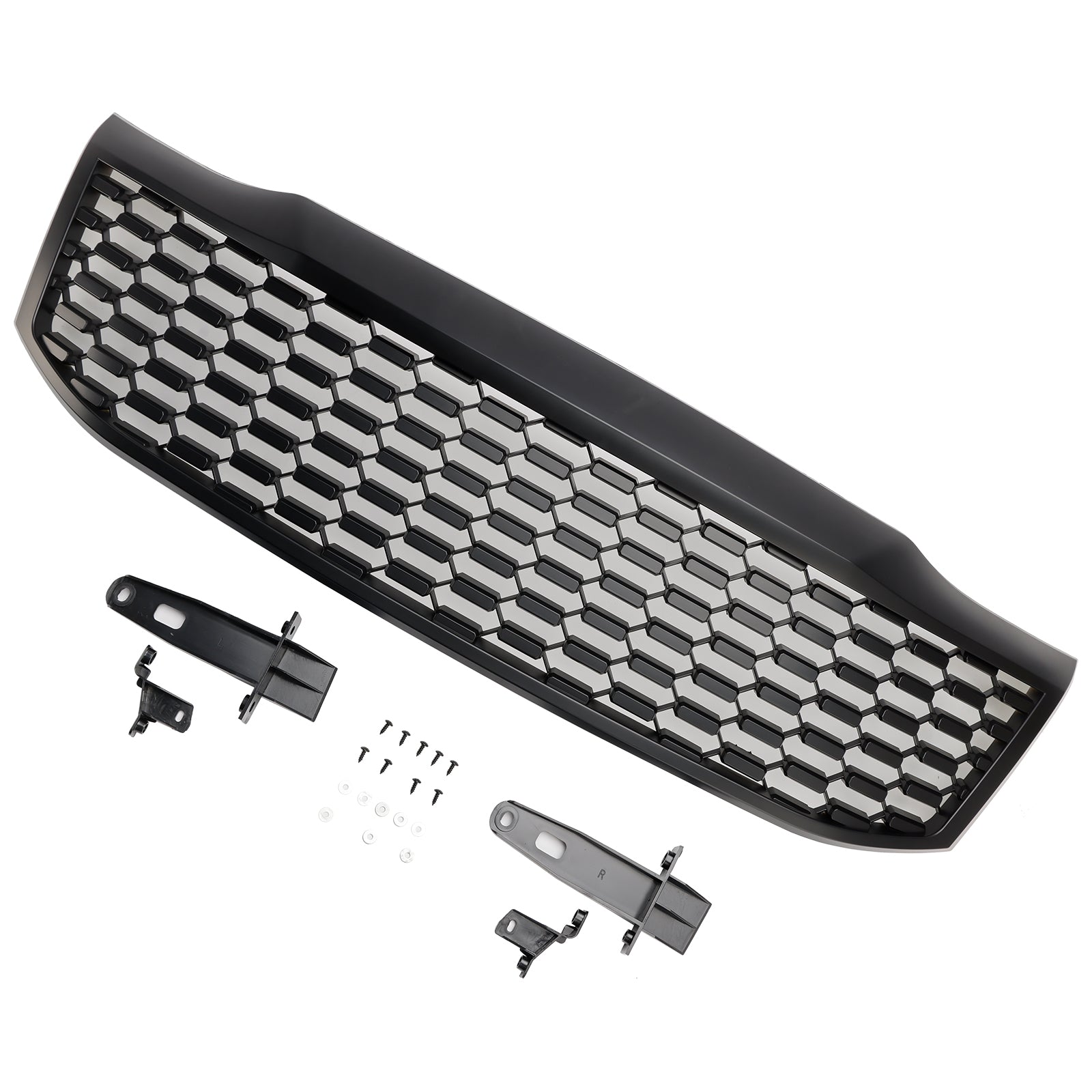 Grille de pare-chocs avant noire mate pour Toyota Hilux Vigo MK7 2012-2014