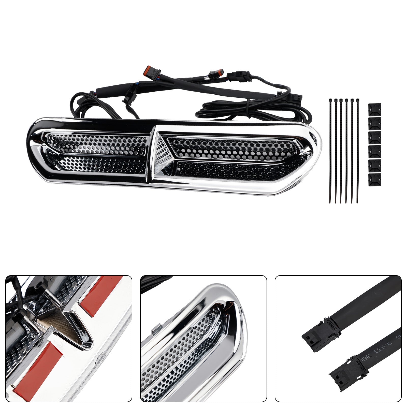 Illuminazione a LED per presa d'aria della carenatura anteriore per Touring Street Glide 2014-2024