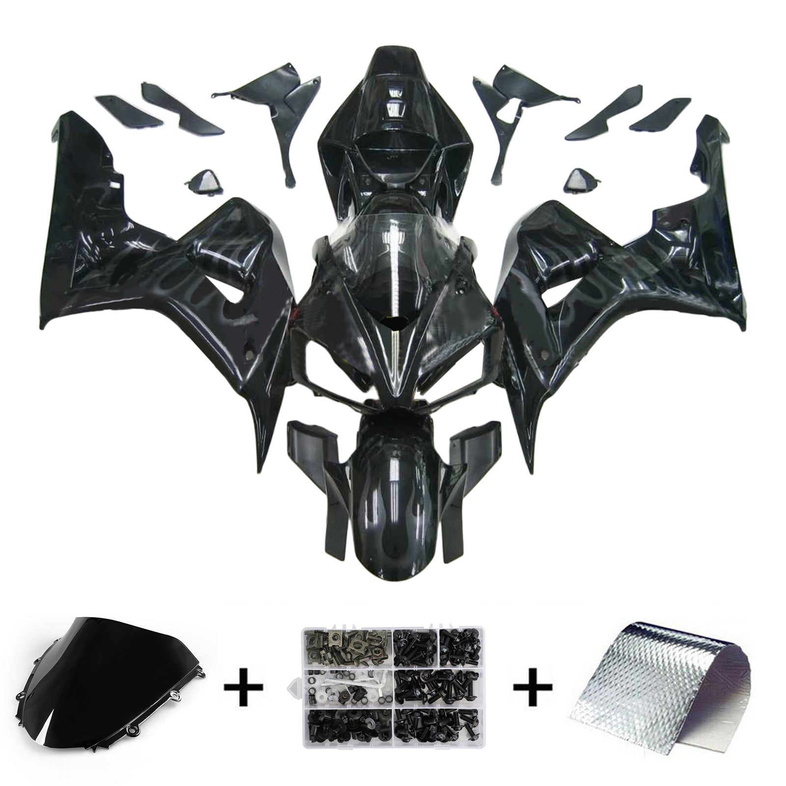 Kit de carénage par injection, carrosserie en plastique ABS pour Honda CBR1000RR 2006-2007
