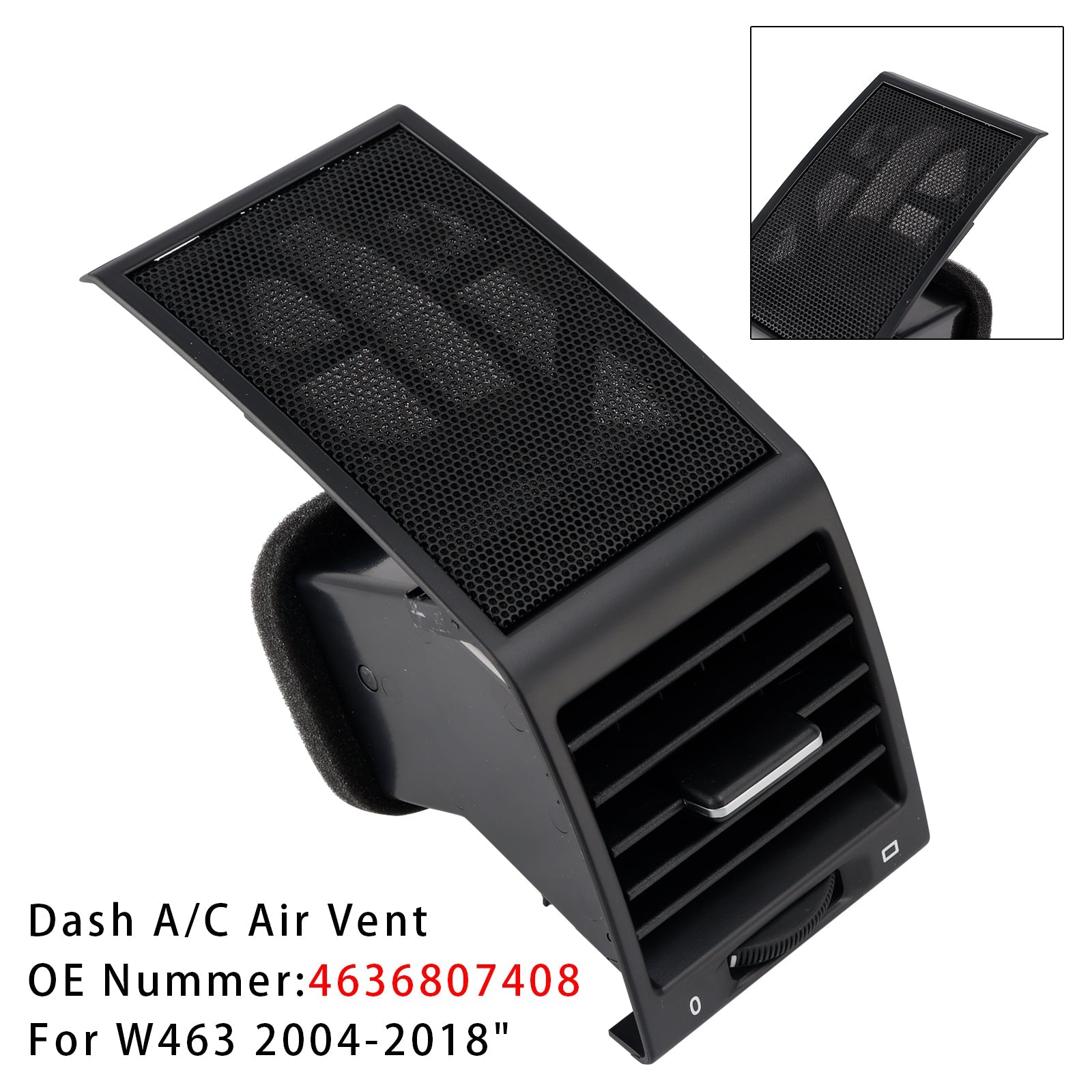 Mreža'Prezračevalna odprtina za armaturno ploščo za Mercedes Benz G55 G500 G550 2004-2018 4636807408 A4636807408