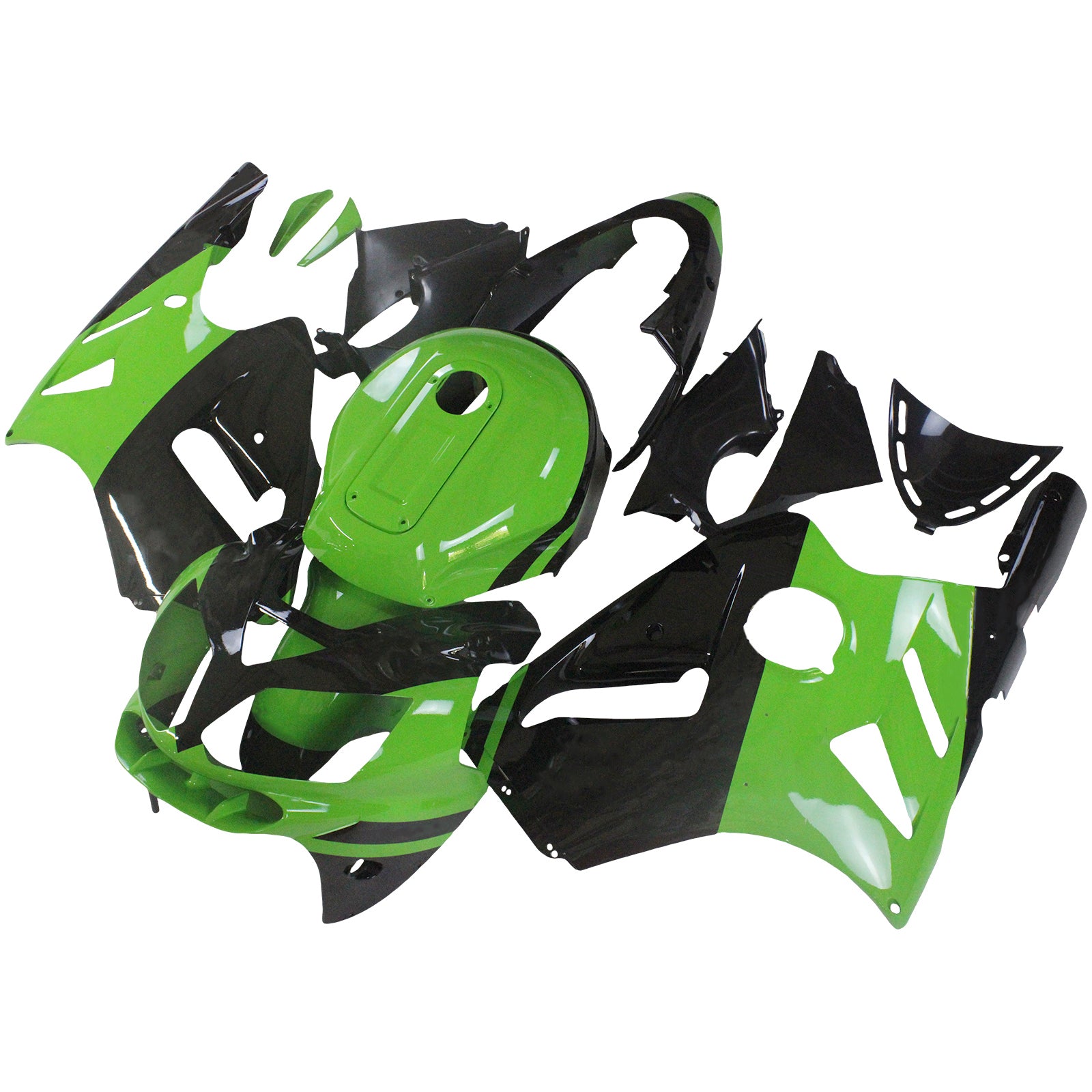 Kit de carénage par injection, carrosserie en plastique ABS, compatible avec Kawasaki ZX12R 2002-2005