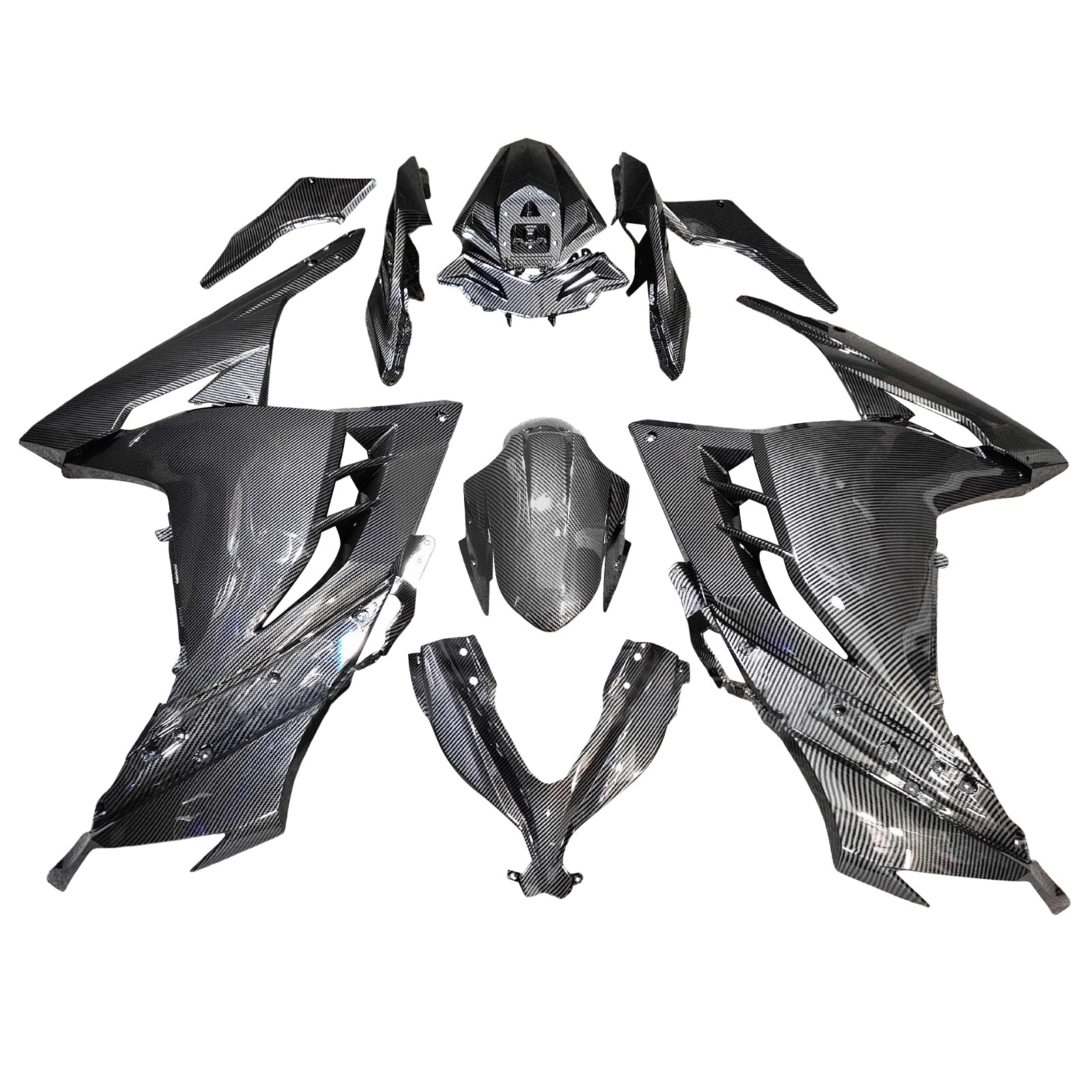 Kit di carenatura a iniezione, carrozzeria in plastica ABS per Kawasaki EX300 Ninja300 2013-2024