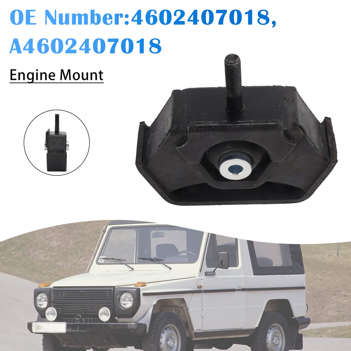 Support moteur 4602407018 pour Mercedes Classe G W460 W461 W463 M102.981 OM602.942