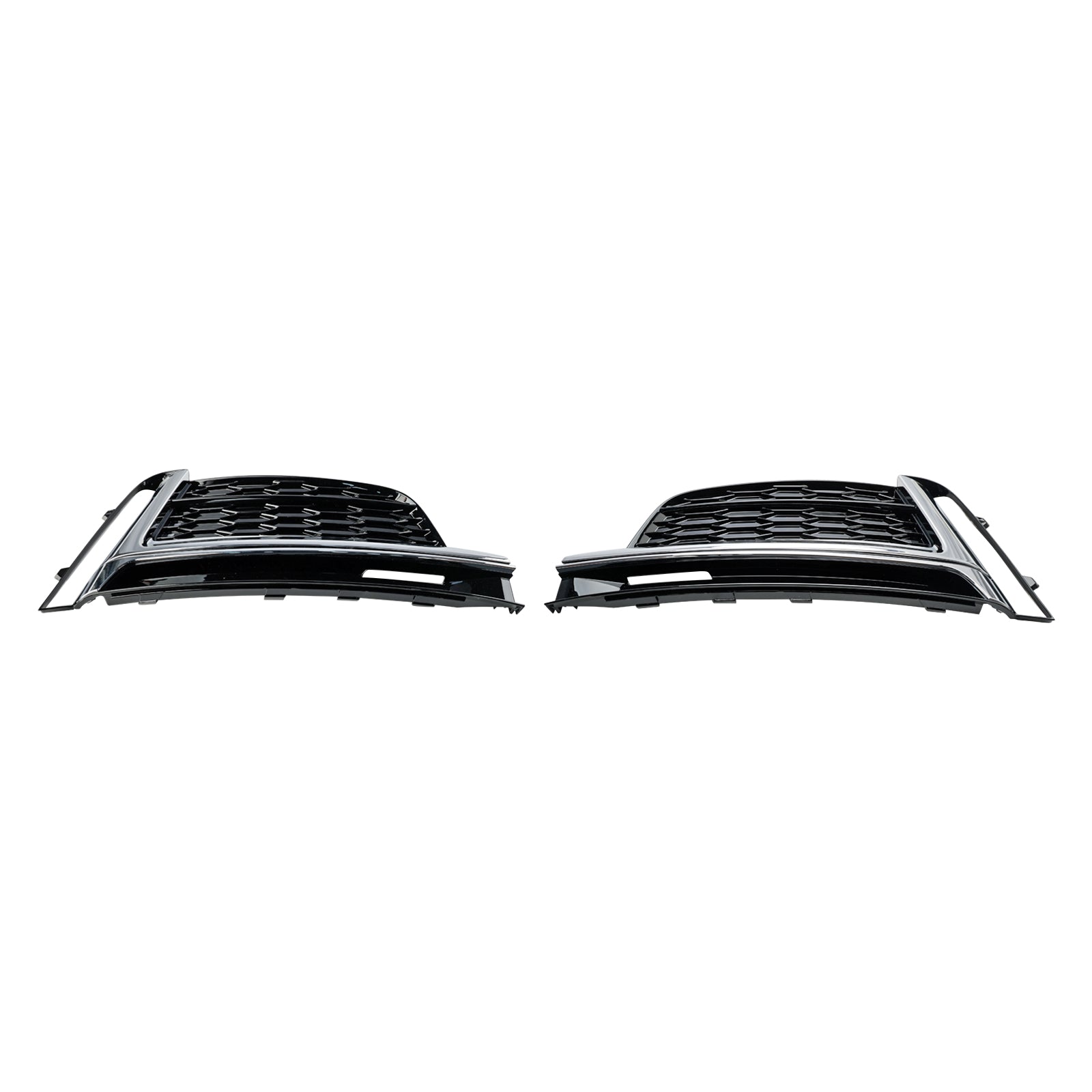 Lot de 2 garnitures de calandre de phare antibrouillard pour pare-chocs avant pour Audi S5 A5 S-Line 2018-2019