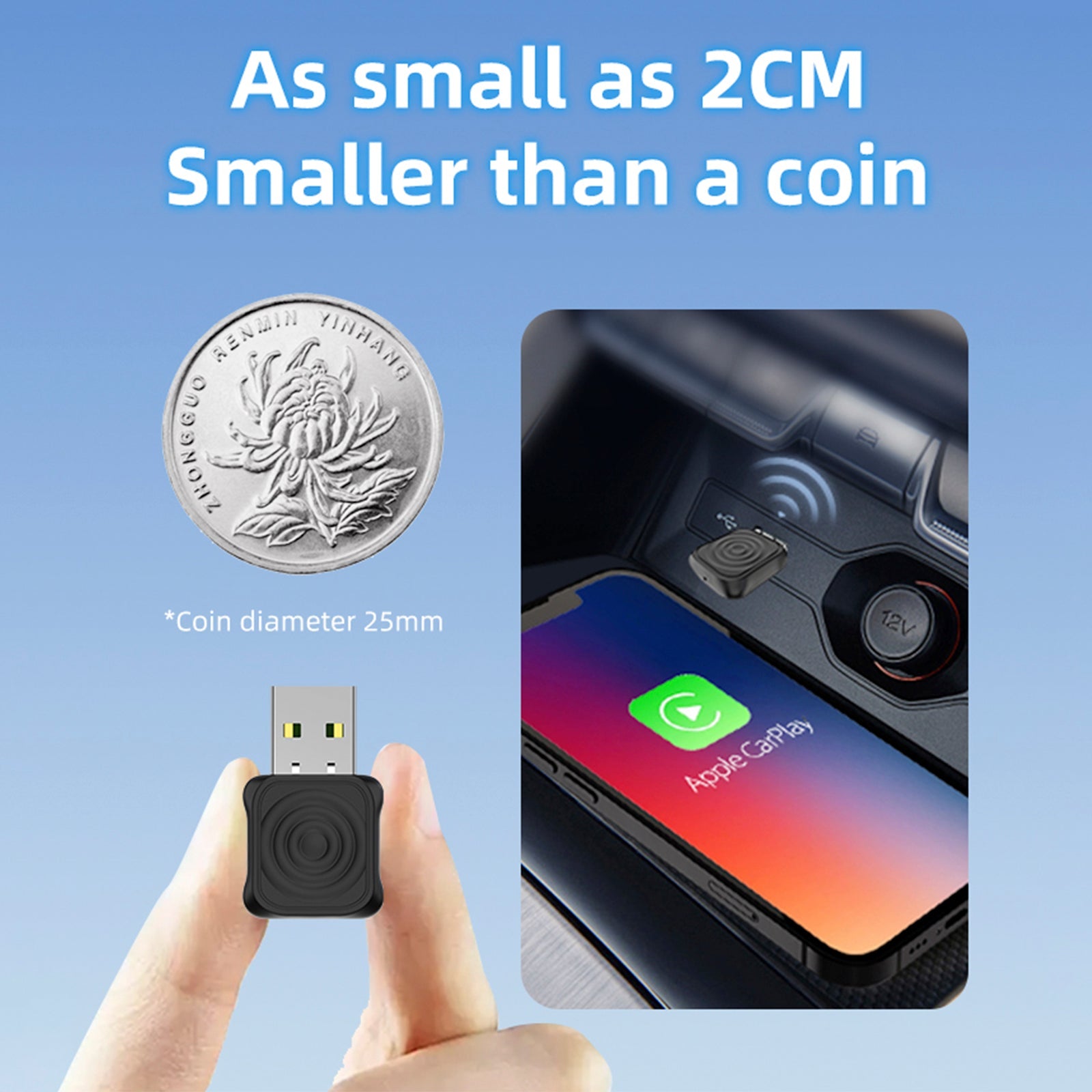 Carlinkit 5.0 Mini Ultra Auto Wired to Wireless CarPlay Interconnection Auto Box