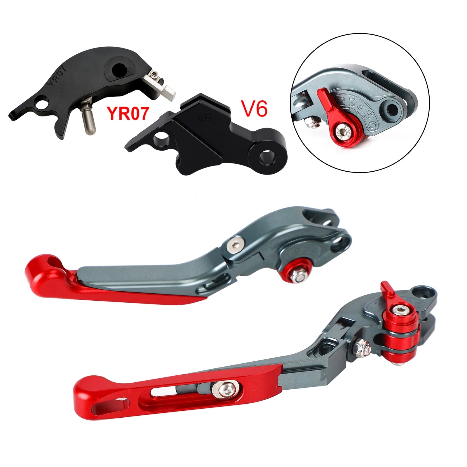 Levier de frein et d'embrayage réglable compatible avec YAMAHA XSR900 XSR900GP MT-09 2024-2025