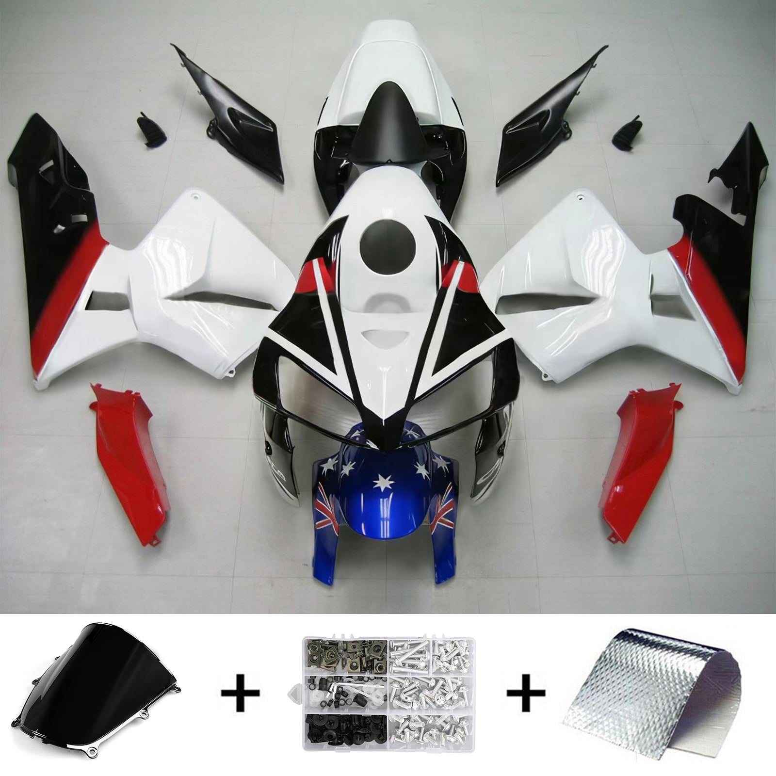 Kit de carénage par injection, carrosserie en plastique ABS pour Honda CBR600RR 2005-2006 F5
