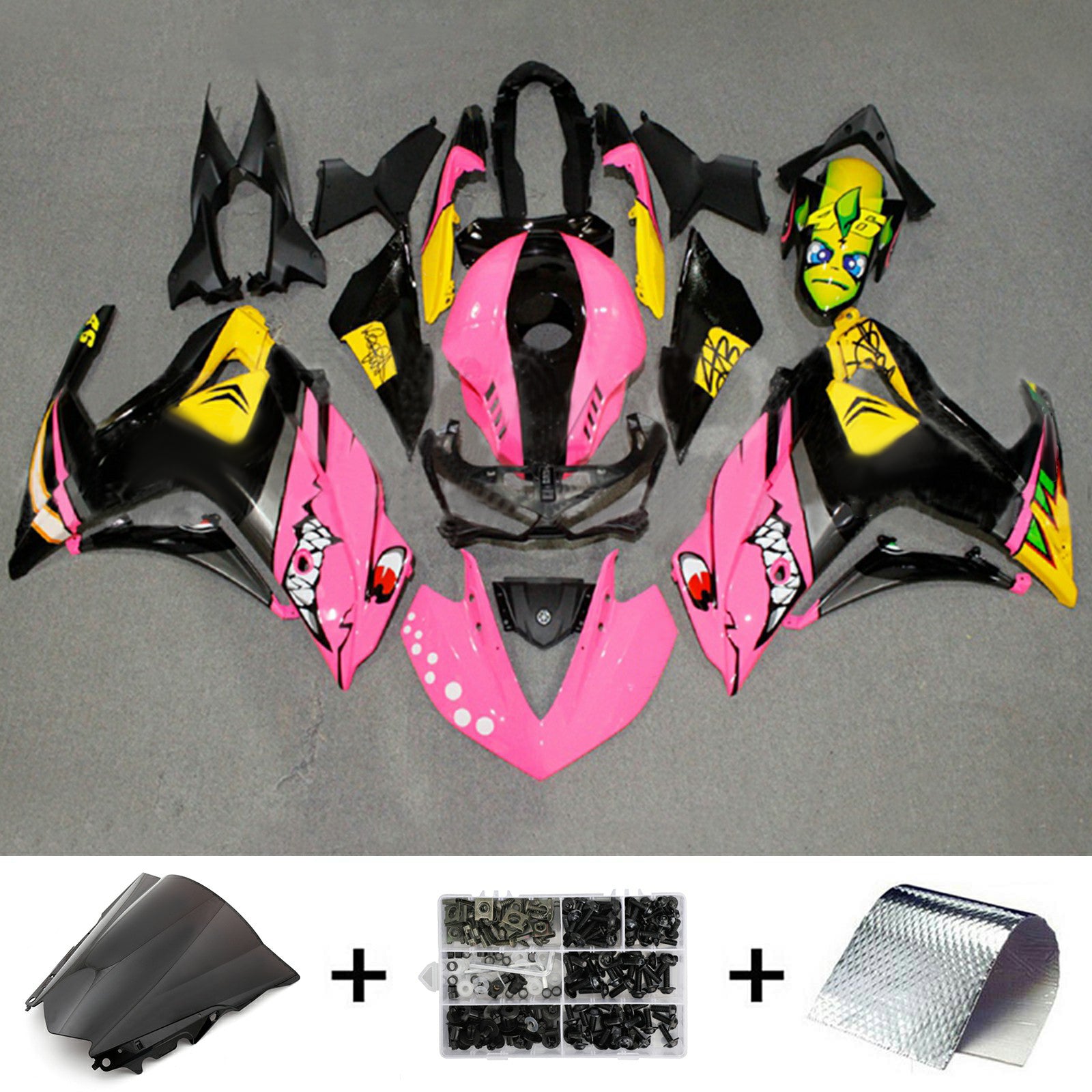 Kit de carénage en plastique ABS injecté pour Yamaha YZF-R3 2014-2018 R25 2015-2017