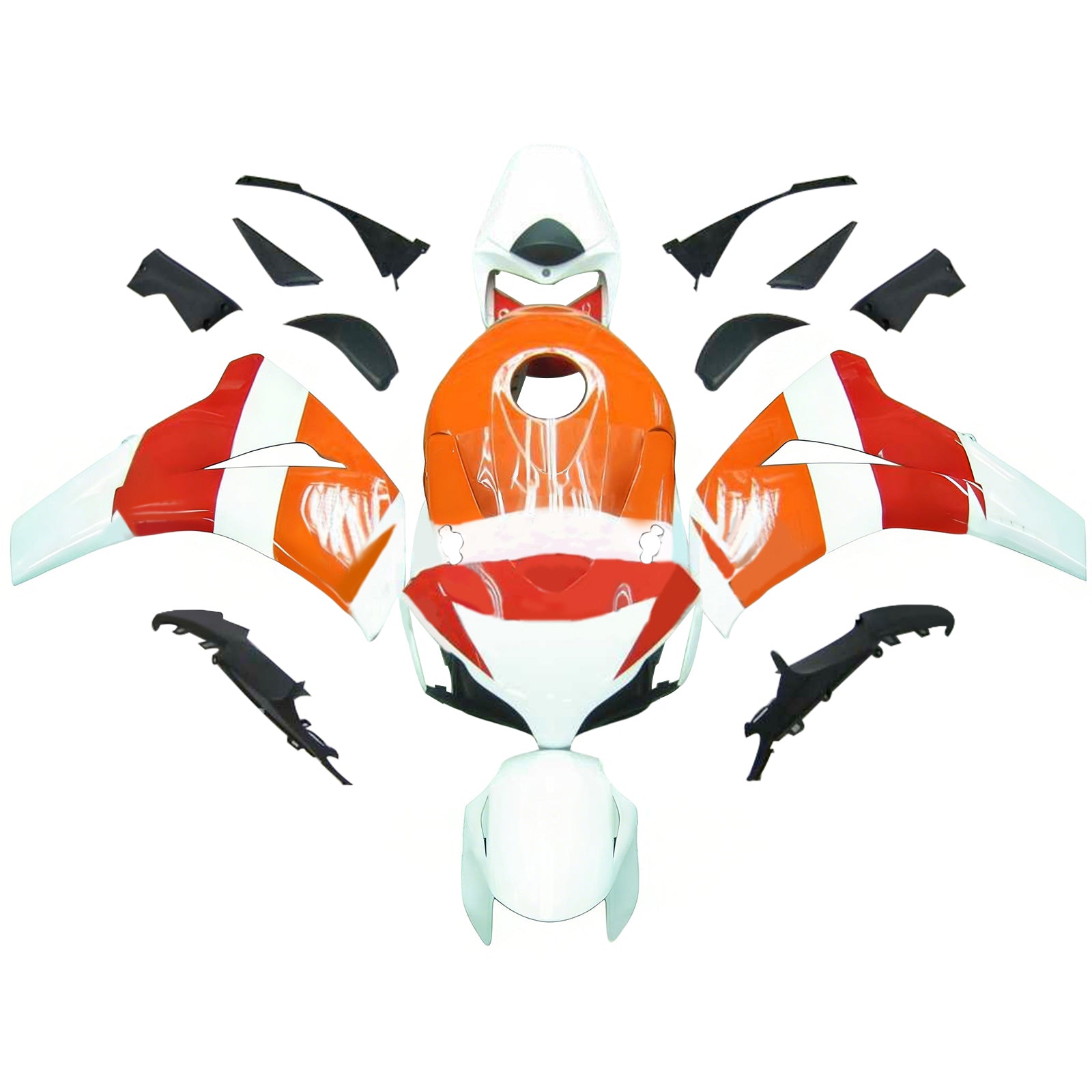 Kit de carénage injecté en plastique ABS pour Honda CBR1000RR 2008-2011