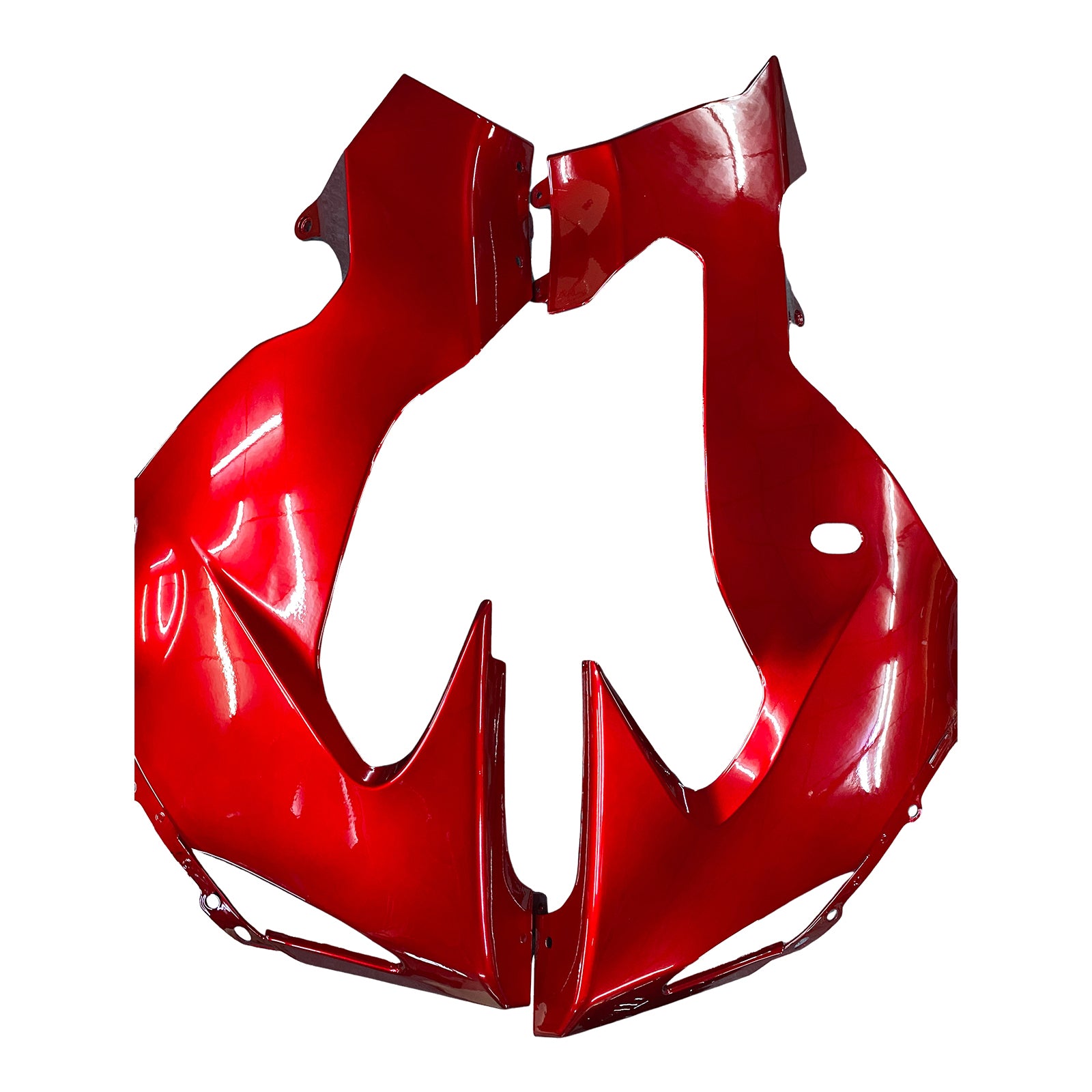 Kit de carénage en plastique moulé par injection rouge avec motifs flammes pour Kawasaki ZX10R 2006-2007