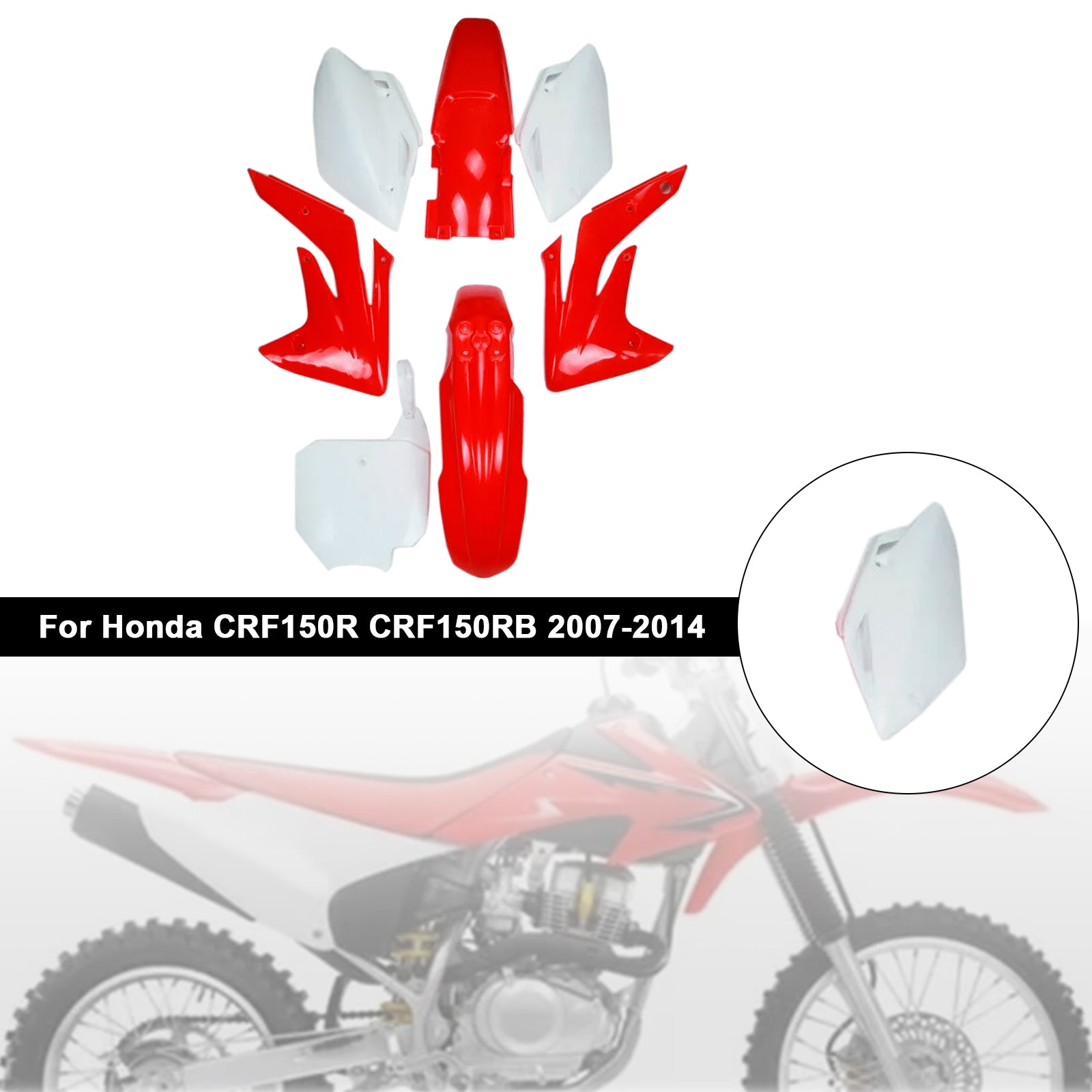 Kit de carrosserie en plastique pour Honda CRF150R/RB 2007-2014, carénage de garde-boue
